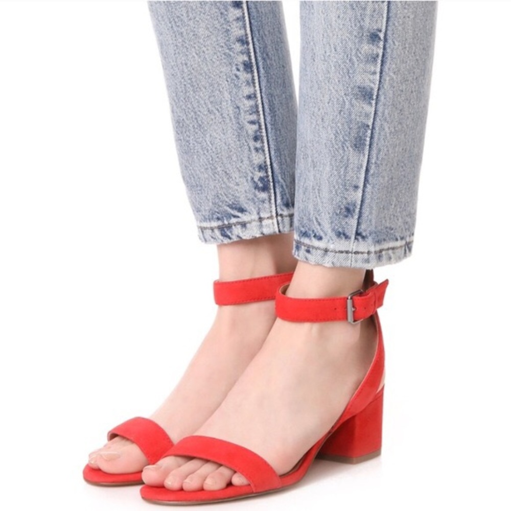 Madewell The Alice Red Suede Size 7